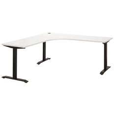 Jasper J Emerge Metal Leg Desk 1800 x 750 /Ironstone White