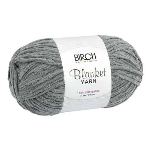 Birch Blanket Yarn 100% Polyester 300G Grey