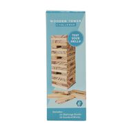 Wooden Block Tower with Action Slogans 60 Pieces