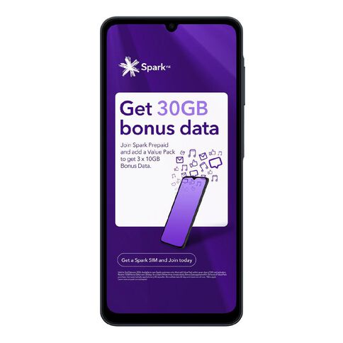 Samsung Galaxy A07 4G with Spark and Skinny SIM Black