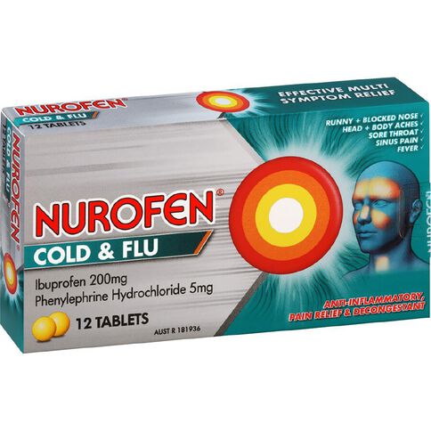 Nurofen Cold & Flu PE Tablets Limit of 2 Per Customer