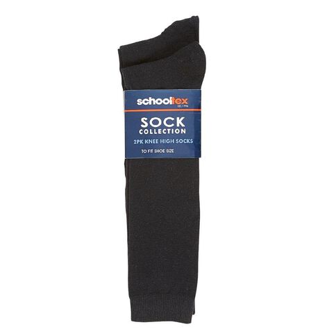 Schooltex Plain Knee High Socks 2 Pack | Warehouse Stationery, NZ