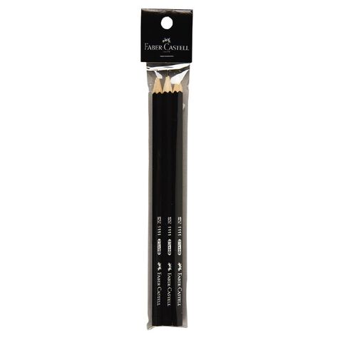 Faber Castell Pencil 1111 Hb 3 Pack Black Warehouse Stationery Nz