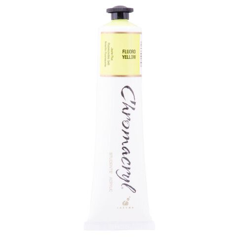 Chromacryl Acrylic Paint Fluoro Yellow 75ml