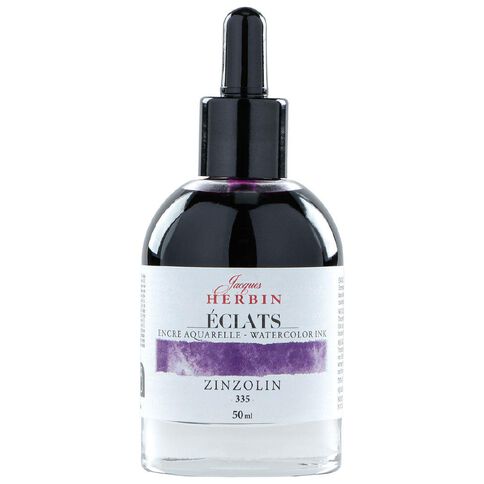 Jacques Herbin Eclats Watercolour Ink 335 Zinzolin 50ml