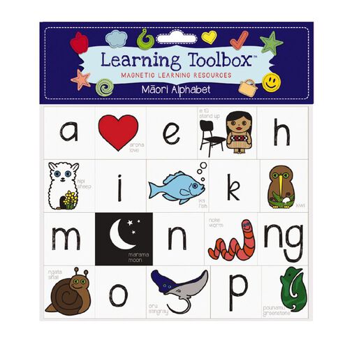 Learning Toolbox Magnetic NZ Maori Alphabet Assorted 40 Pack