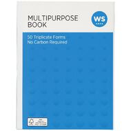 WS Triplicate Multipurpose Book 50 Form White A5