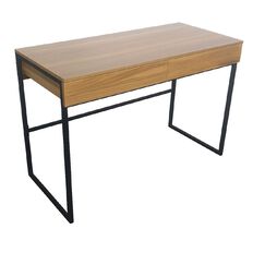 Workspace Banff Desk with 2 Drawers and Metal Frame