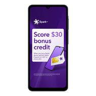 Samsung Galaxy A07 4G with Spark and Skinny SIM Black