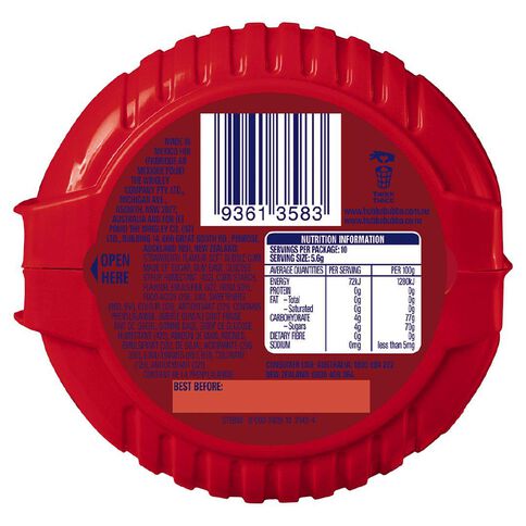 Hubba Bubba Seriously Strawberry Bubble Gum Tape 180cm