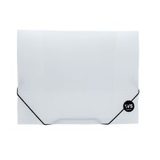 WS Document Wallet PP Elastic Closure Clear A4