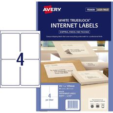 Avery Internet Shipping Labels 10 Pack 4 Per Sheet