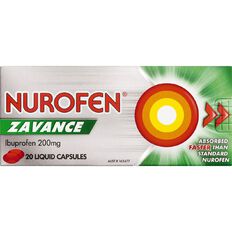 Nurofen Zavance Liquid Capsules 20s - LIMIT OF 2 PER CUSTOMER