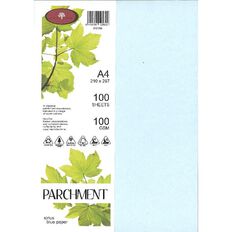 Direct Paper Parchment Paper 100gsm 100 Pack Sirius Blue A4