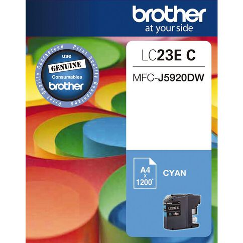 Brother Ink LC23E Cyan (1200 Pages)