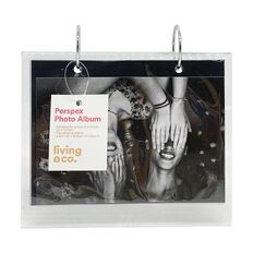 Living & Co Perspex Photo Album Clear 4in x 6in
