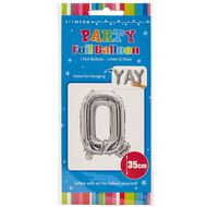 Artwrap Foil Balloon Q Silver 35cm