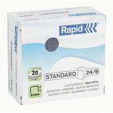 Rapid Staples 24/6 5000 Pack Silver