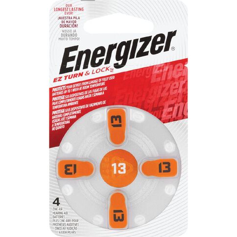 Energizer Hearing Aid Batteries AZ13 4 Pack