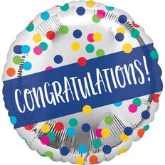 Amscan 45cm Standard HX Congratulations Dots