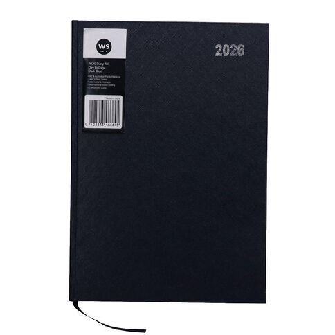WS 2026 Diary A4 Day To Page Blue Dark
