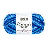 Birch Classique Yarn Prints 100% Premium Acrylic 100G 8Ply Blue