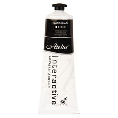 Atelier S1 Acrylic Paint Mars Black 80ml