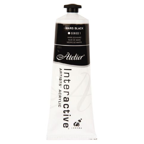 Atelier S1 Acrylic Paint Mars Black 80ml