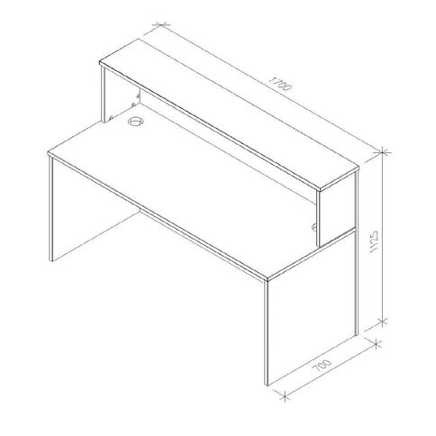 Zealand Nelson Reception Desk 1700 Coastal Elm