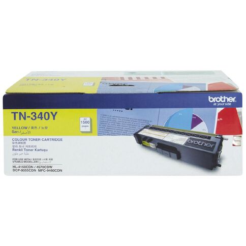 Brother Toner TN340 Yellow (1500 Pages)