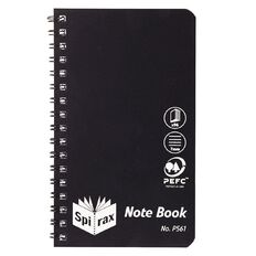 Spirax P561 Notebook 147mm X 87mm 96 Page Black