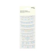 Uniti Craft Adults Baby Embellishments - Socks And Bibs Blue 8Pc