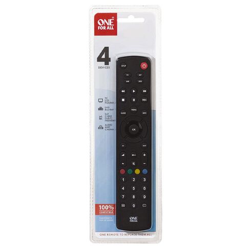 One for All Contour 4 Device Universal Remote URC1240