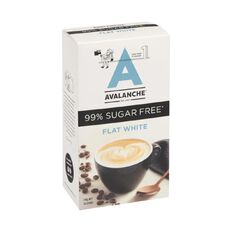 Avalanche 99% Sugar Free Flat White 10 Pack