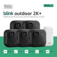 Blink Outdoor 2K+ With Sync Module Core 5 Pack Black