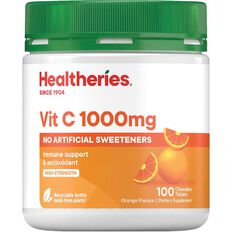 Healtheries Vitamin C 1000mg Chewable tablets 100s