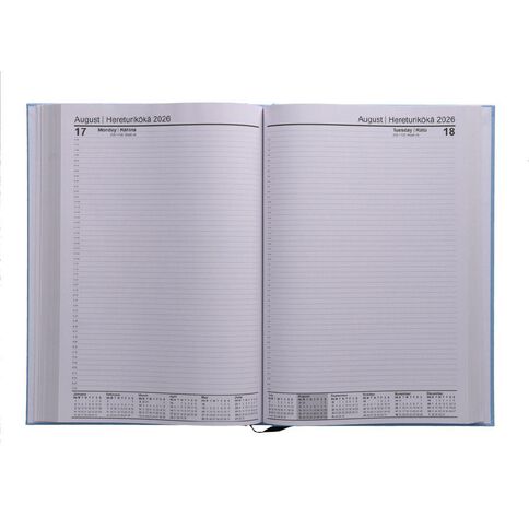 WS Cpop 2026 Diary A4 Day to page Blue