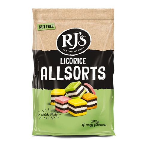 RJ's Licorice Allsorts 280g