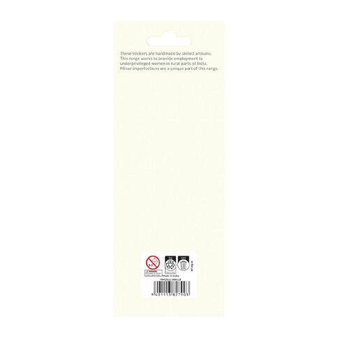 Uniti Handmade Sticker Tropical Butterfly Citrus Orchid 5 Piece