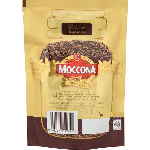Moccona Premium Freeze Dried Classic Dark Roast Refill 90g