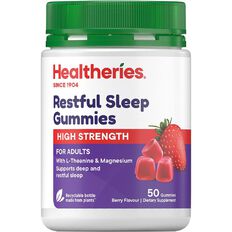 Healtheries High Strength Restful Sleep Gummies 50s