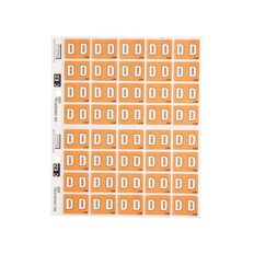 Filecorp Coloured Labels D Brown Mid