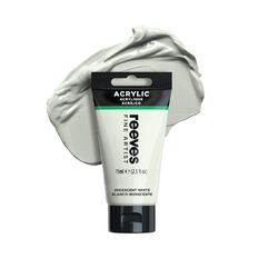 Reeves Fine Acrylic Paint Iridescent White 75ml