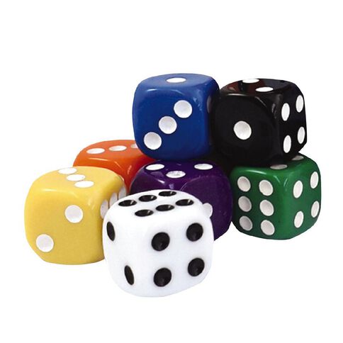 Learning Toolbox Coloured Dice 50pieces