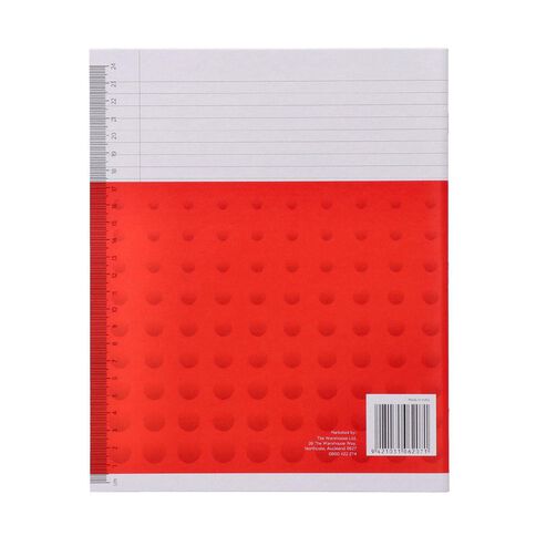 WS Exercise Book 1L5 7mm Ruled 36 Leaf Red Mid