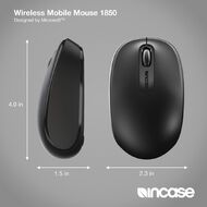 Incase Designed by Microsoft Wireless Mobile Mouse 1850 - Black