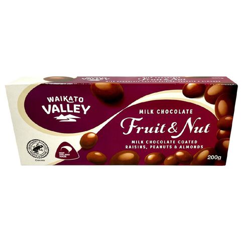Waikato Valley Chocolates Fruit & Nut 200g Waikato Valley Chocolates Fruit & Nut 200g