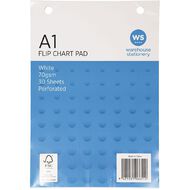 WS Flip Chart FSC 30 Sheet 70gsm White A1