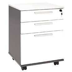 Jasper J Emerge Mobile 3 Drawer Ironstone White