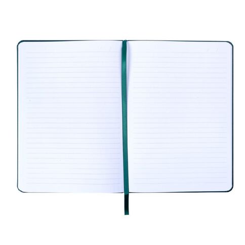 WS Recycled PU Hard Cover Notebook Green A5